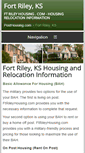 Mobile Screenshot of ftrileyhousing.com