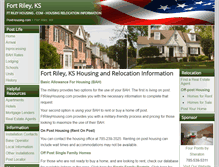 Tablet Screenshot of ftrileyhousing.com